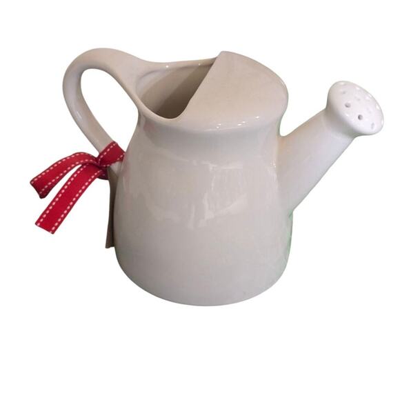 Rae Dunn Magenta Ceramic Watering Can "Sprout" 7" Height - Picture 2 of 3